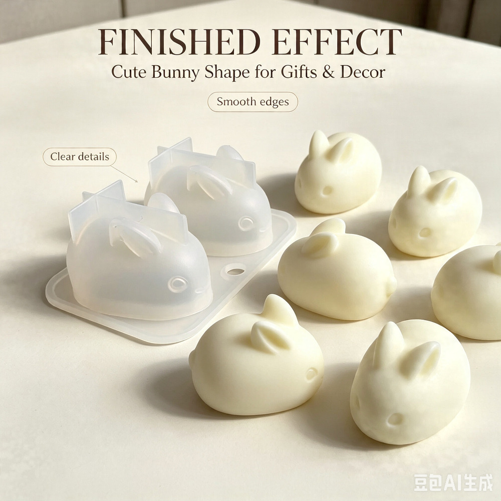 Candle Making Tutorial - 3D Mini Konijn Siliconen Mal Food