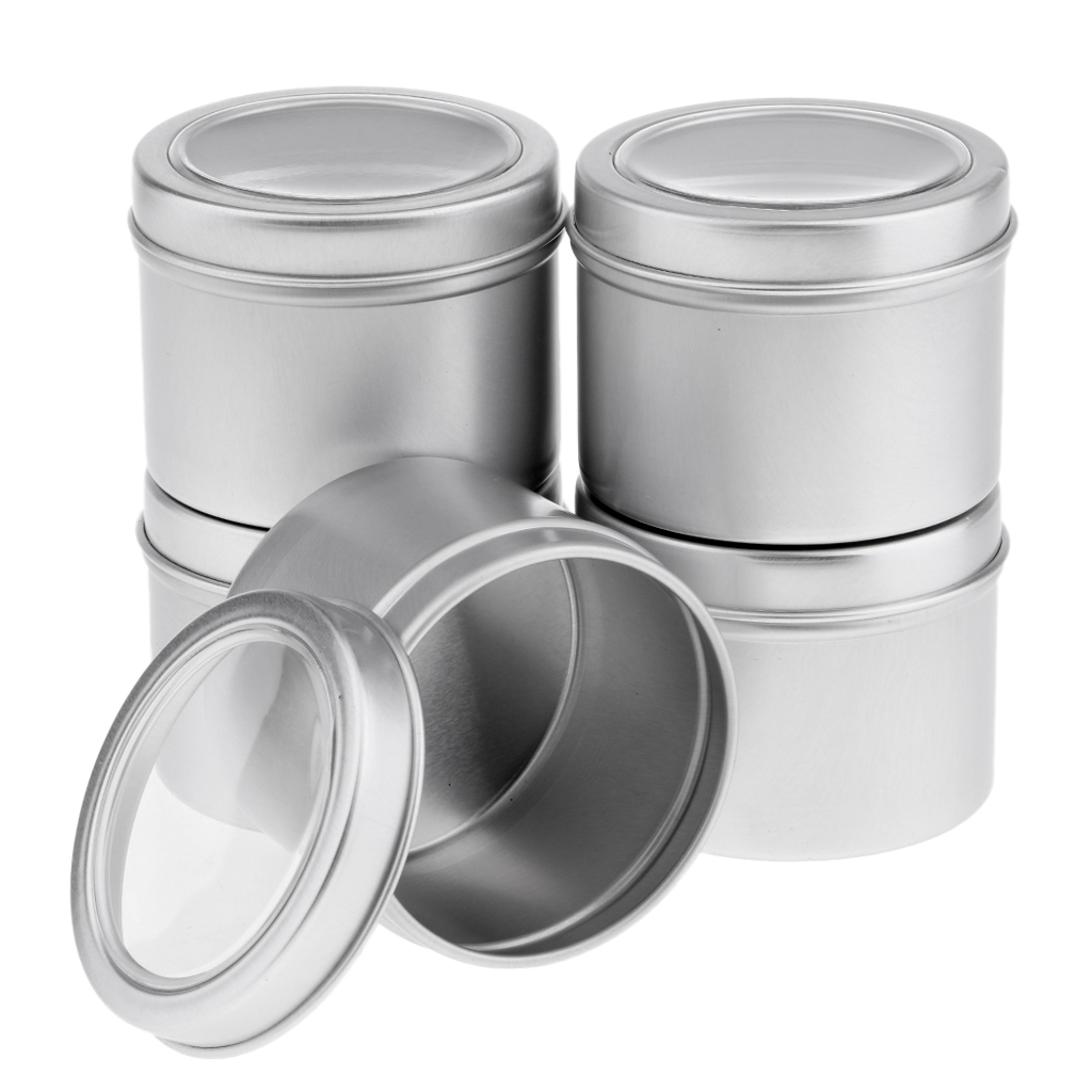 Tin Container Lid - Ronde aluminium pot van 60 ml,