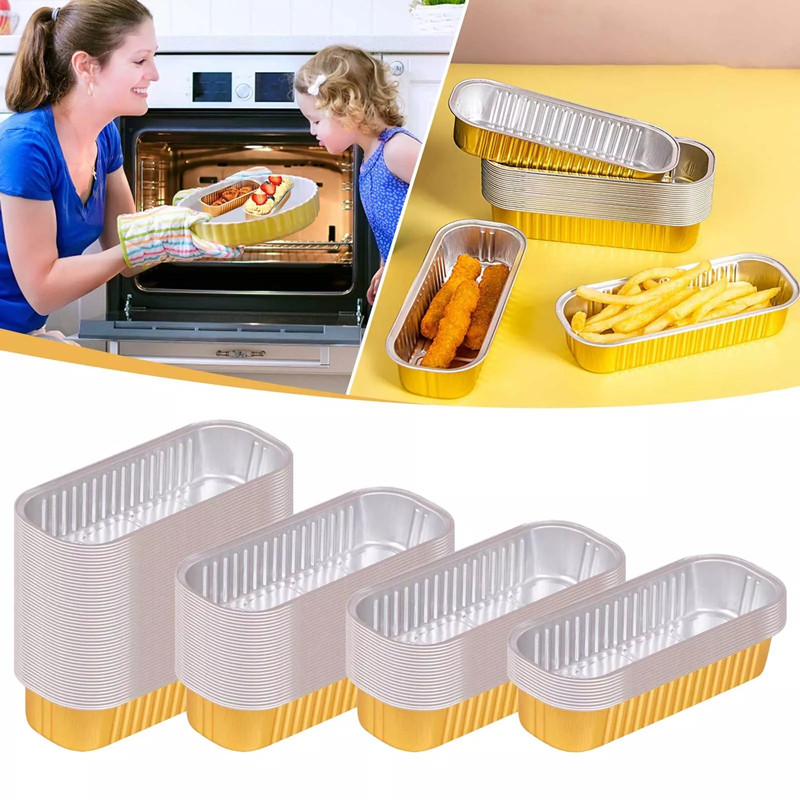Tin Container Lid - 10 stuks wegwerp aluminiumfolie bakjes met