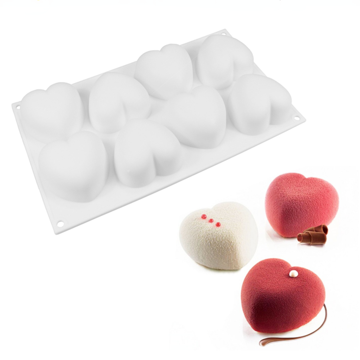 Candle Making Kits - Liefde Hart Siliconen Zeep Schimmel Handgemaakte