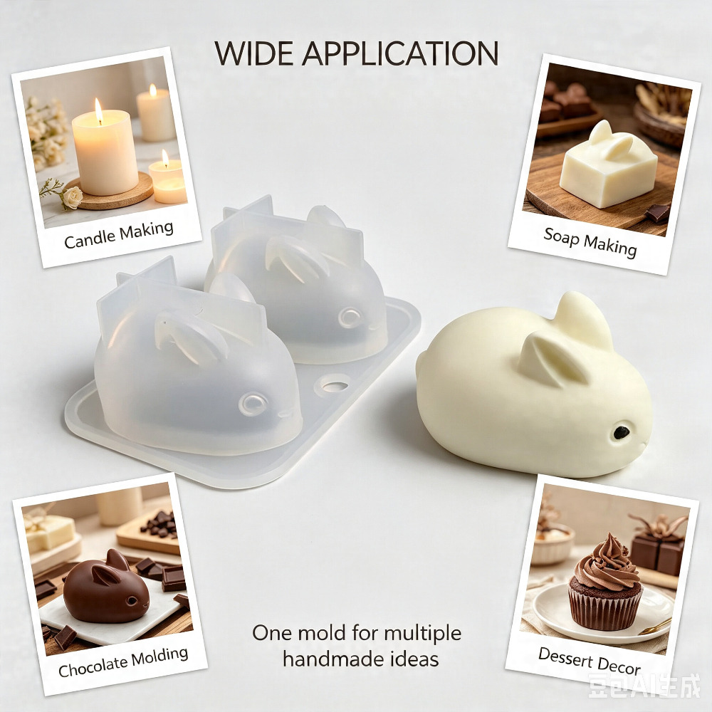 3D Mini Konijn Siliconen Mal F - Candle Making Tutorial recensie en prijs