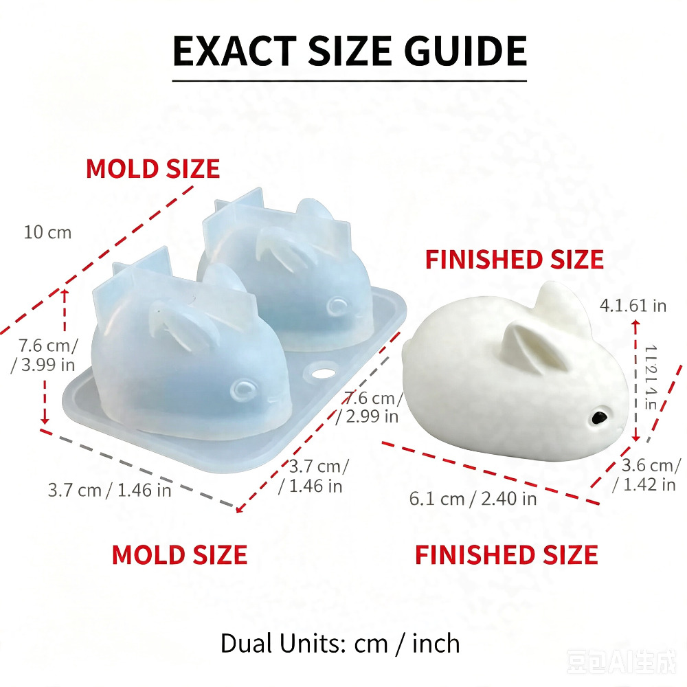 3D Mini Konijn Siliconen Mal F - Candle Making Tutorial recensie en prijs