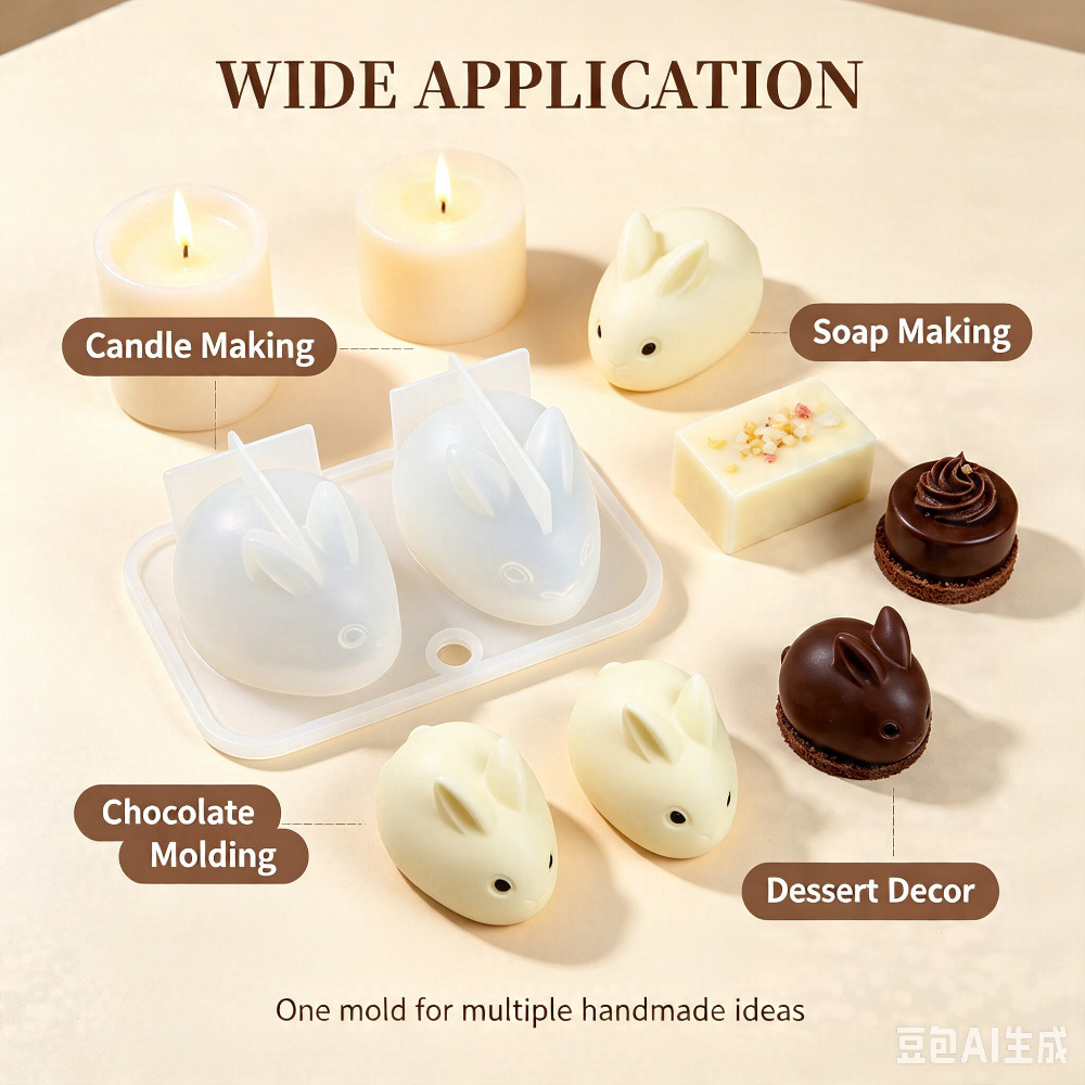 3D Mini Konijn Siliconen Mal F - Candle Making Tutorial recensie en prijs