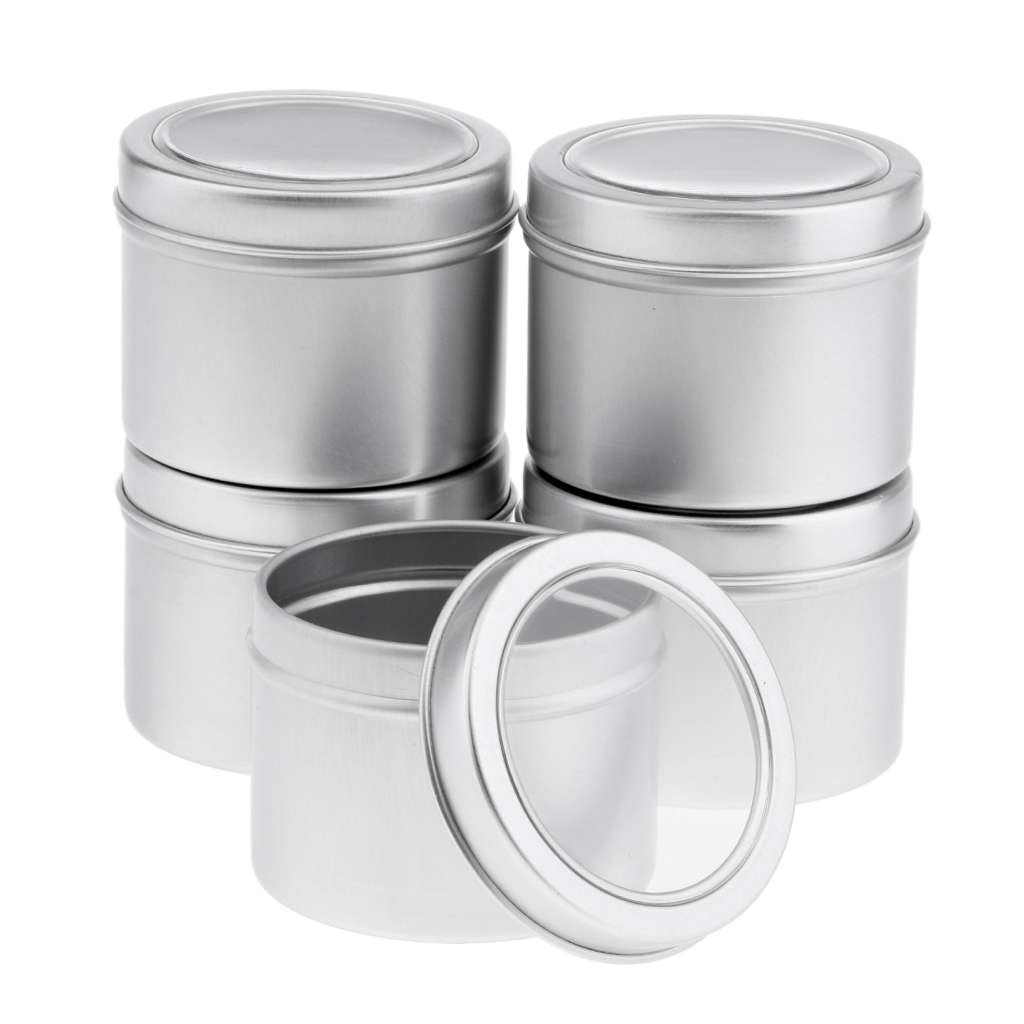 Ronde aluminium pot van 60 ml, - Tin Container Lid recensie en prijs