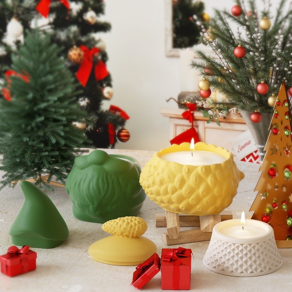 Siliconen Santa Claus opbergpo - Candle Making Jars With Lids recensie en prijs