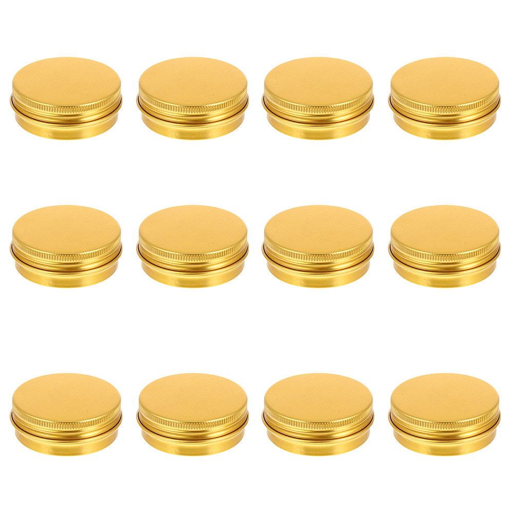 12 stuks aluminium potjes met  - Tin Container Lid recensie en prijs