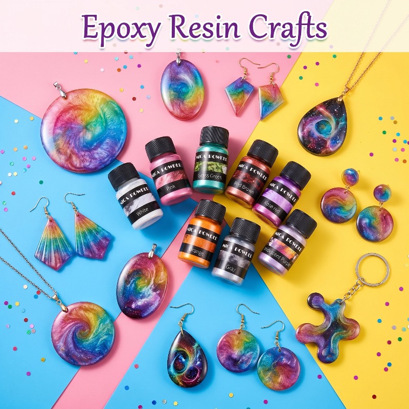 2/24 kleuren metaalpigmentpoed - Candle Making Kits recensie en prijs