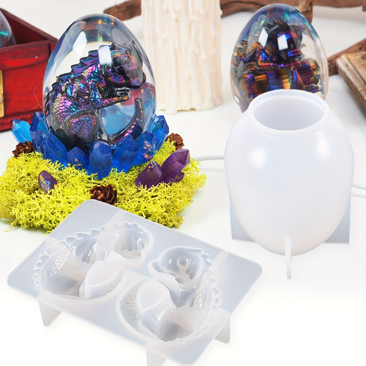 Siliconen drakenei mallen, 2-d - Candle Making Kits recensie en prijs