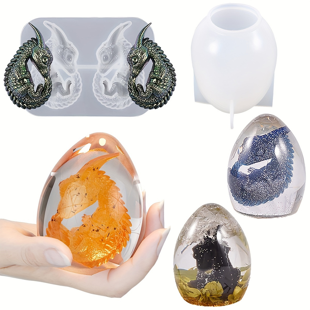 Siliconen drakenei mallen, 2-d - Candle Making Kits recensie en prijs